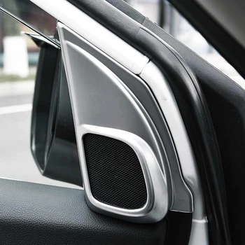 

ABS Matte FOR HONDA CRV 2012-2016 front head A column lamp frame triangle moulding Frame Cover Trim ACCESSORIES 2pcs