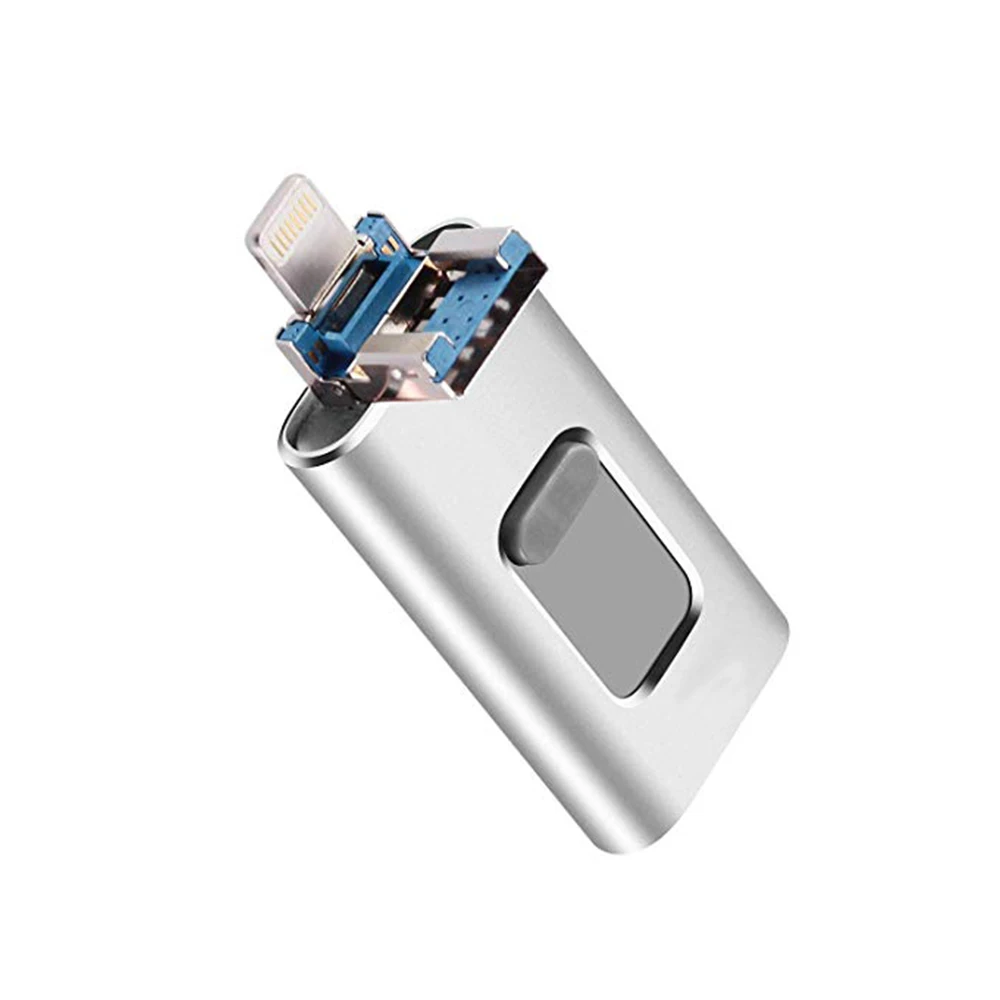 USB Memory Stick 128G Flash Drive USB 3 0 Photo Stick 3in1 USB Drive for iPhone 2