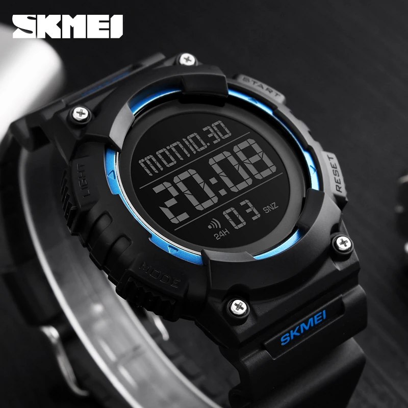 Luxury Sport Digital Watch 50m Waterproof LED Military Watch Men Fashion Electronics Student Wristwatches SKMEI Clock mens diving watches