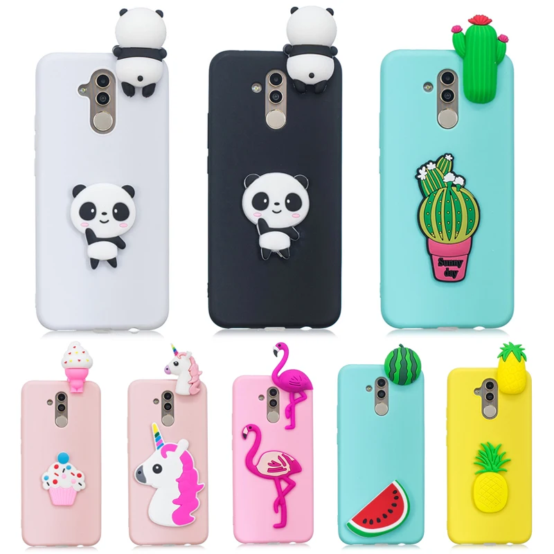 

3D Ice-cream Unicorn Panda Flamingo Cactus Soft Silicone TPU Case For Huawei Mate 20 Pro Mate 10 20 Lite Cover Fundas Coque