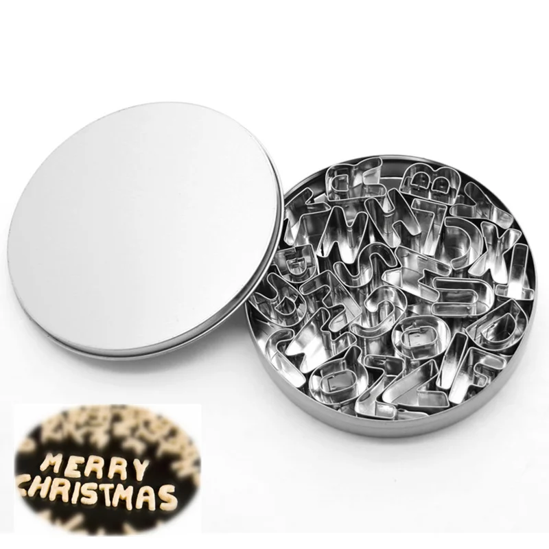 26 Letters Stainless Steel Cookie Cutter Alphabet Biscuits Mold Pastry Shaper Mould Baking DIY Fondant Wedding Decoration Tool | Дом и сад