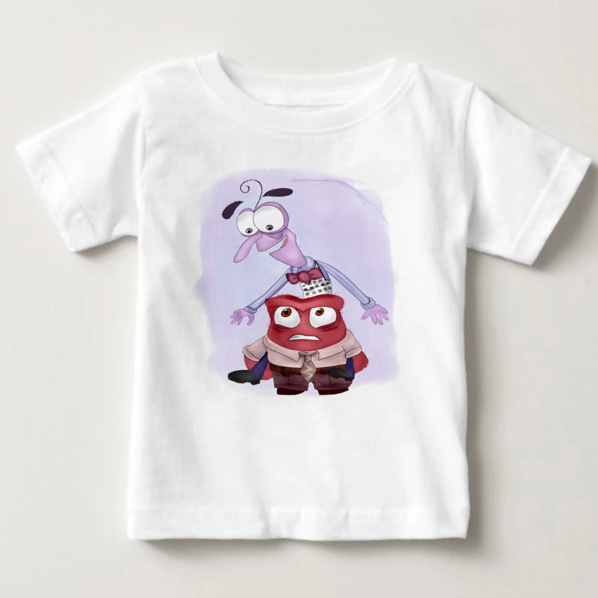 

Summer hot sale Children Clothing T Shirt Inside Out Lovely Boy Girl Clothes T-Shirt Cartoon Children's clothing fear anger MJ