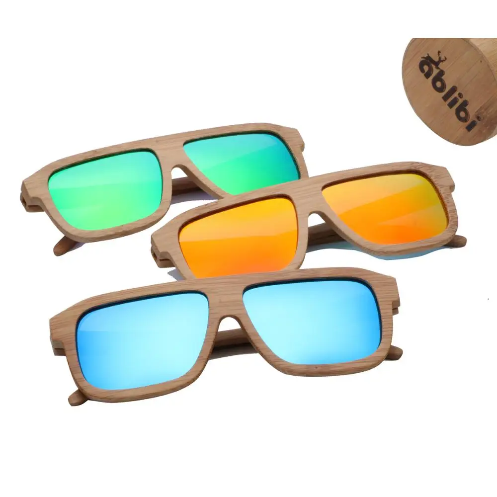 Vintage Sunglasses Women 2019 Handmade Square Retro Polarized Bamboo Wooden  Sun Glasses Men With Wood Case Drop Shipping