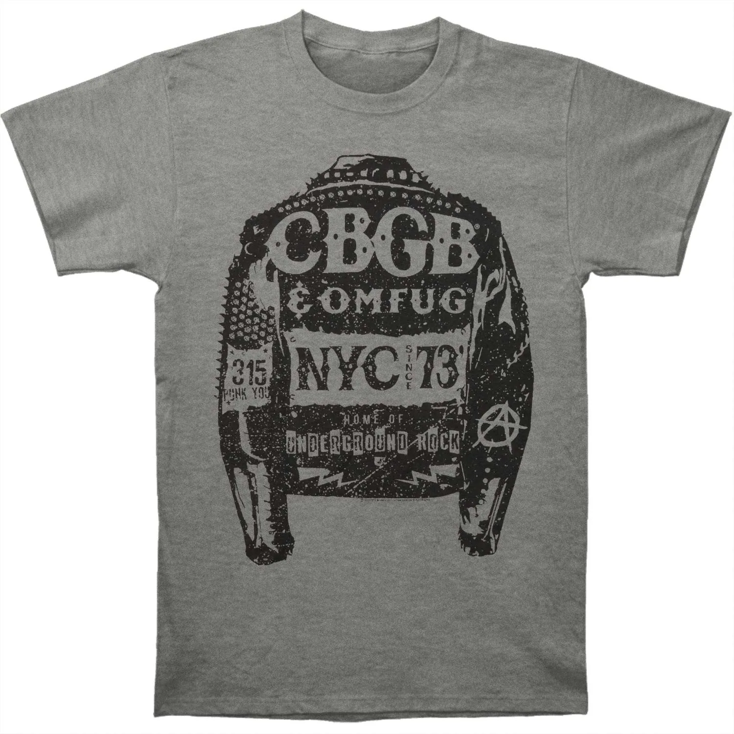 Забавная Мужская футболка Женская Новинка CBGB куртка панка Приталенная | одежда