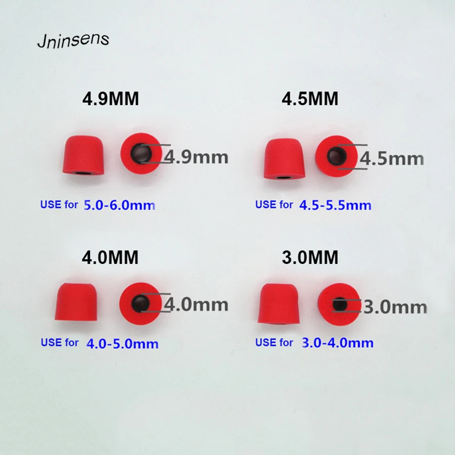 

New 1 Pair Earphones Earbuds Ear Tips Gel Earpad Ear Pads Eartips Cover Protector Replacement 3.0/4.0/4.5/4.9mm Wholesale