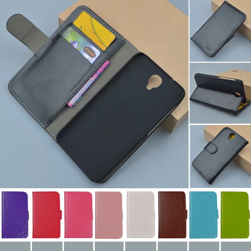 J &amp R брендовый Роскошный кожаный чехол-бумажник с откидной крышкой для Alcatel One Touch