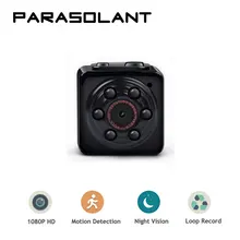 

PARASOLANT Mini Camera 1080P Portable Tiny Video Recorder Cam with Night Vision Dash Cam Indoor/Outdoor Use Car Recorder