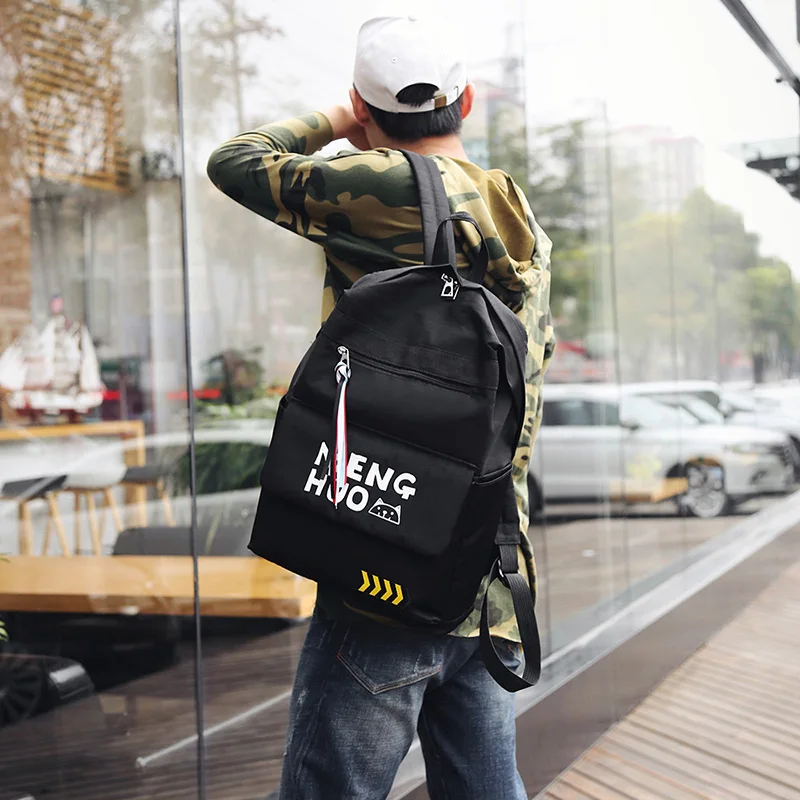 Menghuo 2017 Fashion High Quality Tassel Ribbon Women Bakcpack School Bag for Girls Boys Men Backpack sac a dos femme Mochilas (14)