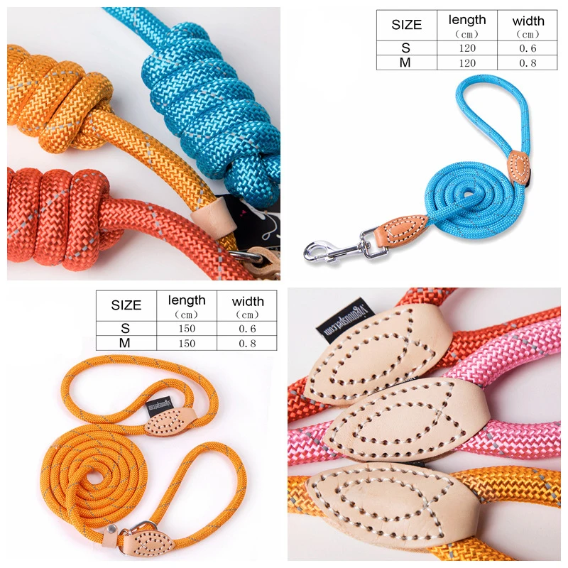 Pet Products Dog Leash Nylon Reflective Puppy Dog Leash Rope Cat Chihuahua Pet Leash And Collar Set Cat Dog Leashes Lead Harness (27)