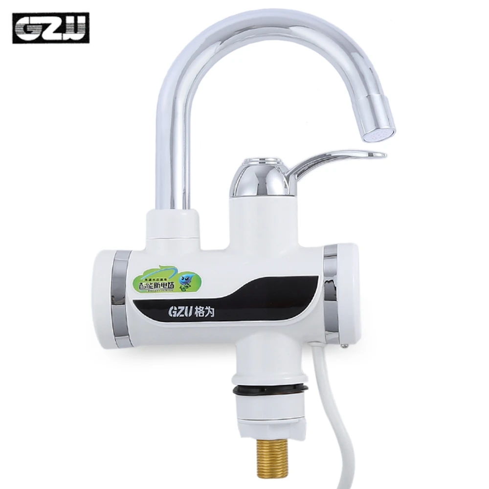 

GZU Electric Water Heater Kitchen Kit Hot Water Heater Faucet with LED Digital Display Household Tankless Water Heater - EU Plug