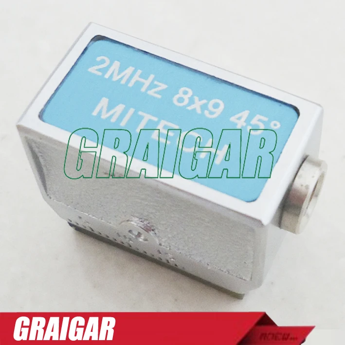 MITECH 45 градусов 2 мГц 8x9 мм угол луча зонд Датчик для MFD350B MFD500B MFD620C MFD650C и MFD800C