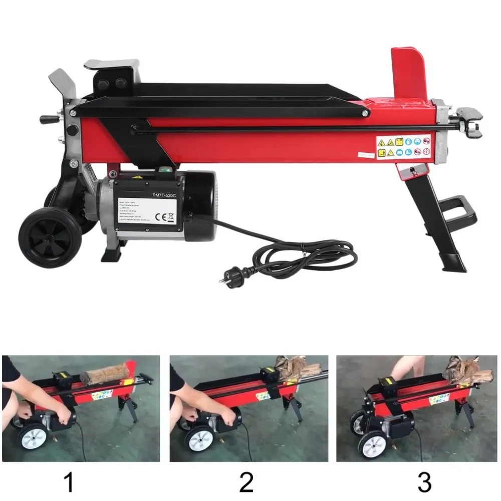 

Newest 2200W High Power Electric Hydraulic Wood Log Timber Cutter Labor Saving Floor Wood Splitter Chopping Machine