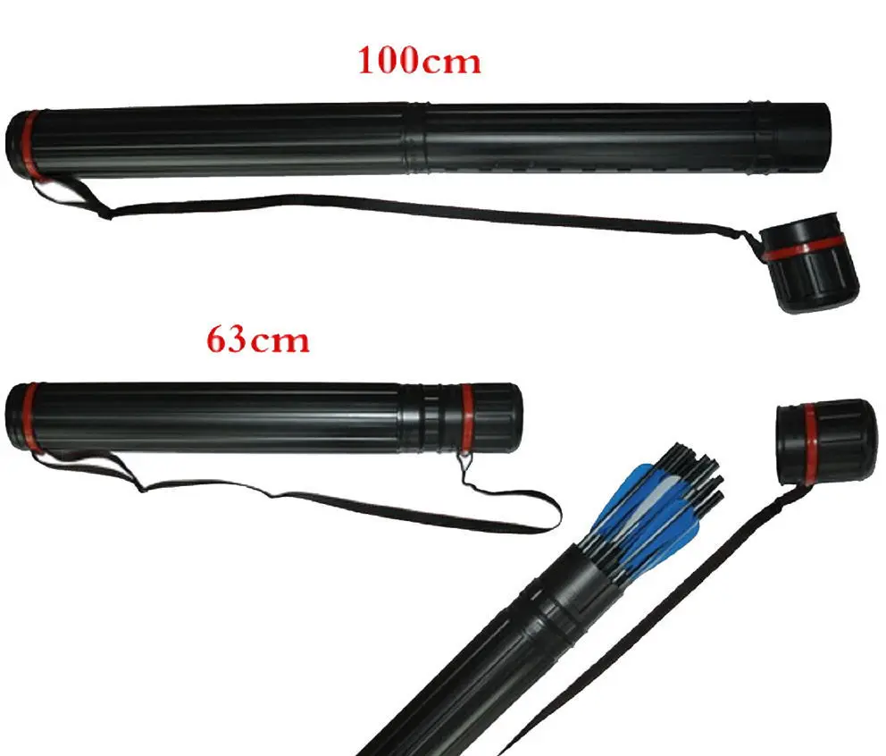 

Adjustable Extendible Arrow Quiver Shoulder arrow tube with belts for compound bow or takedown bow