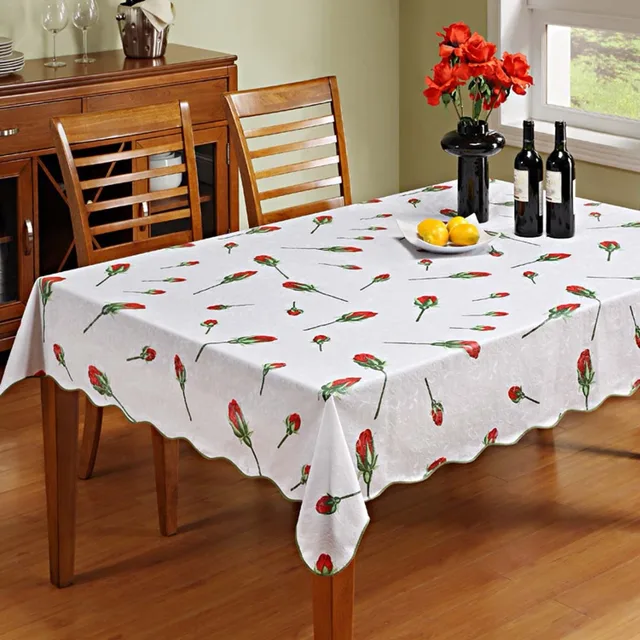 CZ034 Flannel Backed Vinyl Tablecloth Waterproof Oblong(rectangle) (47