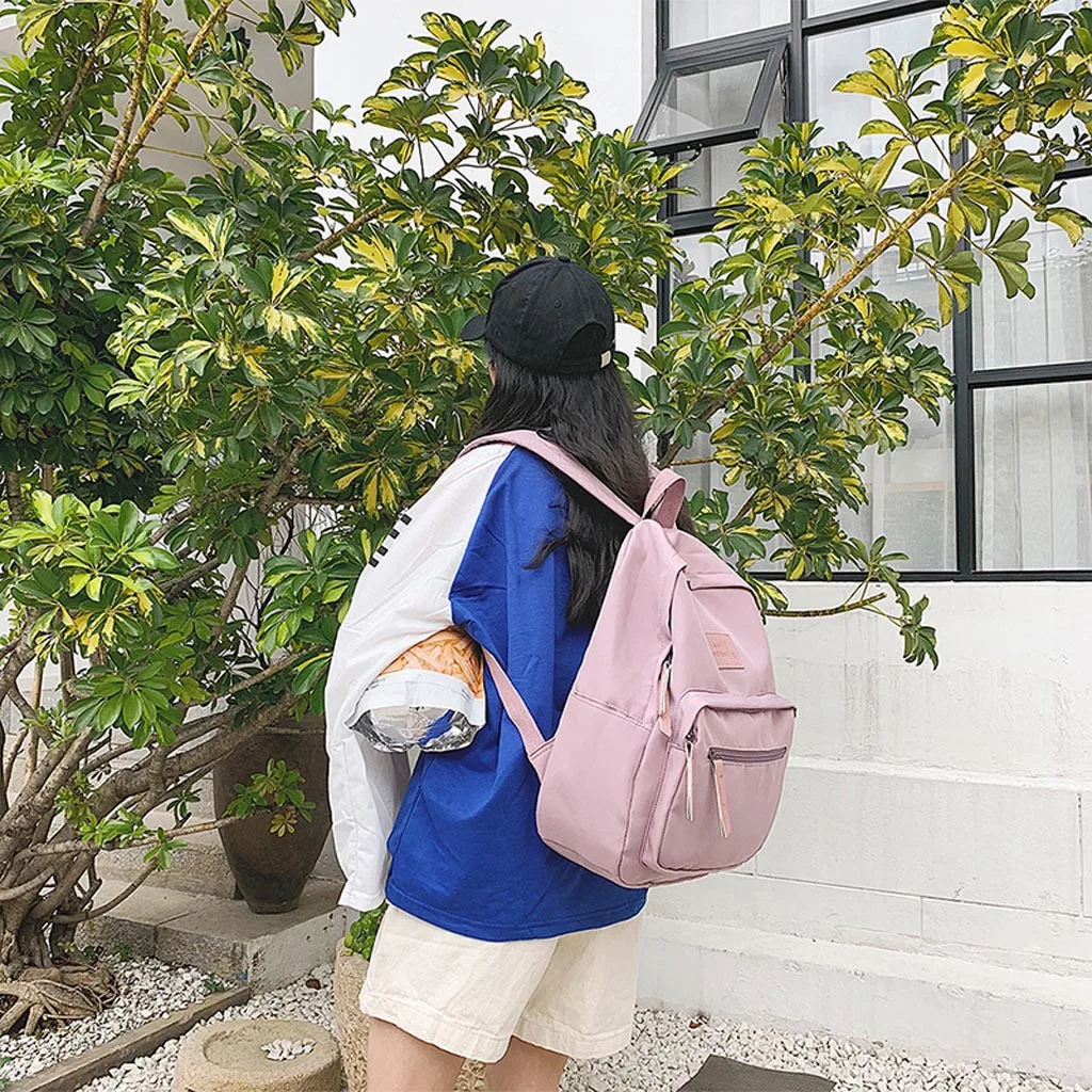 Мода, женский рюкзак, школьные сумки для подростков, Женский нейлоновый рюкзак для путешествий, рюкзак с бантом для девочек, Mochilas