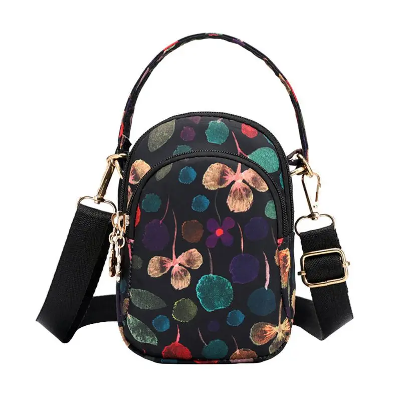 

2019 New Women Nylon Phone Messenger Handbag Purse Shoulder Bags Mini Crossbody Pouch Handle Bag