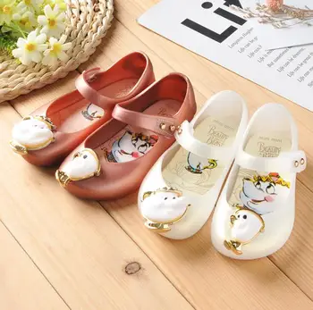 

Children's shoes girl fish mouth jelly shoes magic lamp teapot cup children's sandals boys and girls casual baby shoes