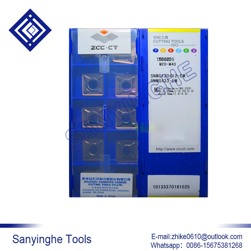 

10pcs/lots YBG205 SNMG120412-EM cnc carbide turning inserts