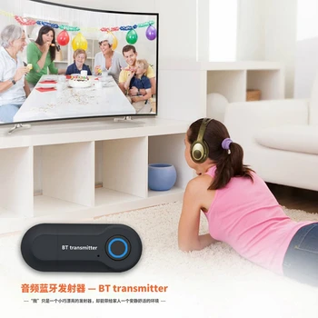 

Universal Wireless Bluetooth Transmitter Stereo 3.5MM Jack Audio Music Adapter for TV Phone PC Headphones Speakers