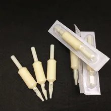 17 шт. "(25 мм) круглый 7 Белый Одноразовые татуировки сцепление W Совет Tube Combo питания WDG25-7R-17