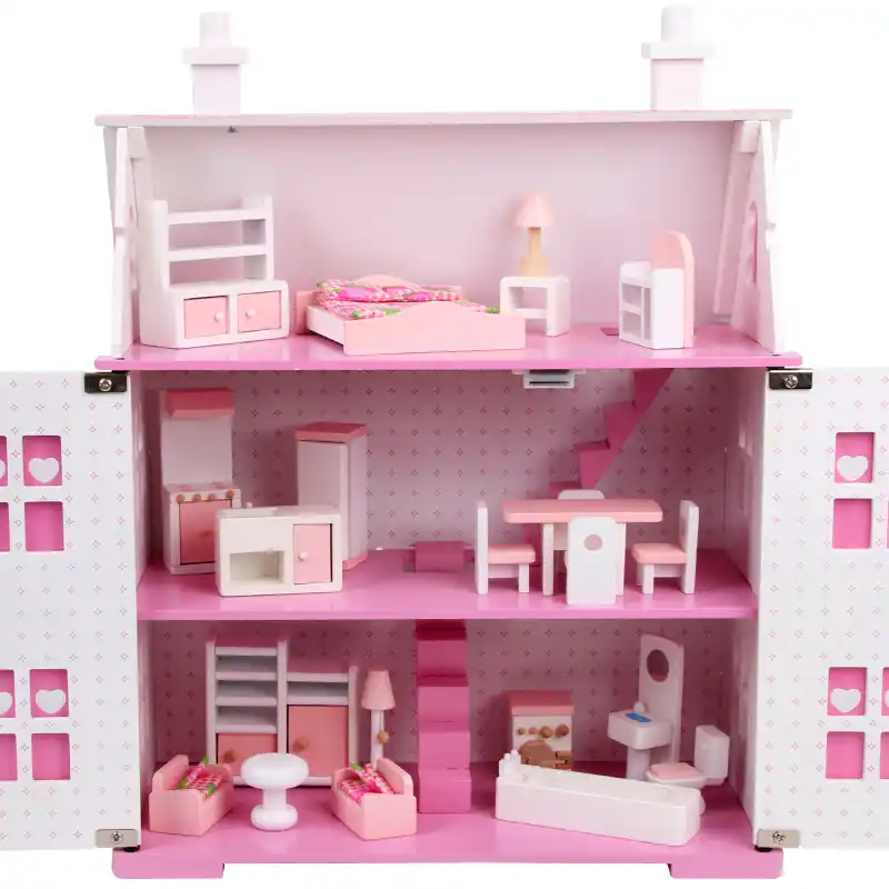 pink dolls house