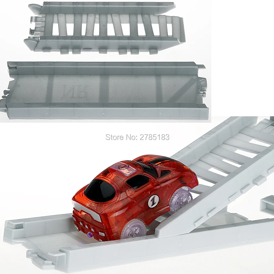 225 шт слот светится в темноте светящиеся гоночные дорожки создаем дорожный изгиб гибкие дорожки с 2 шт. светодиодный светильник для автомобилей развивающие игрушки