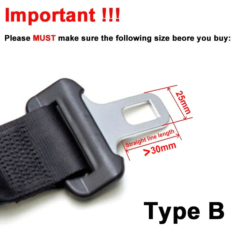 E-Mark Safe Certificate Buckle Up to Drive Safely 2-Pack Adjustable Seat Belt Extender 7/8 Tongue Width, Black - Adds 9-24 Extra Webbing Length 