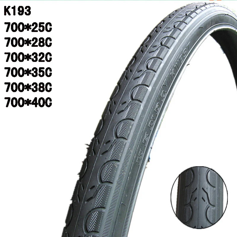 

700*25C 28C 32C 35C 700*40C 30 TPI K193 Min50 Max85 PSI Road Bike Bicycle Tire for Fixed Gear Road Bicycle Cruiser Bike