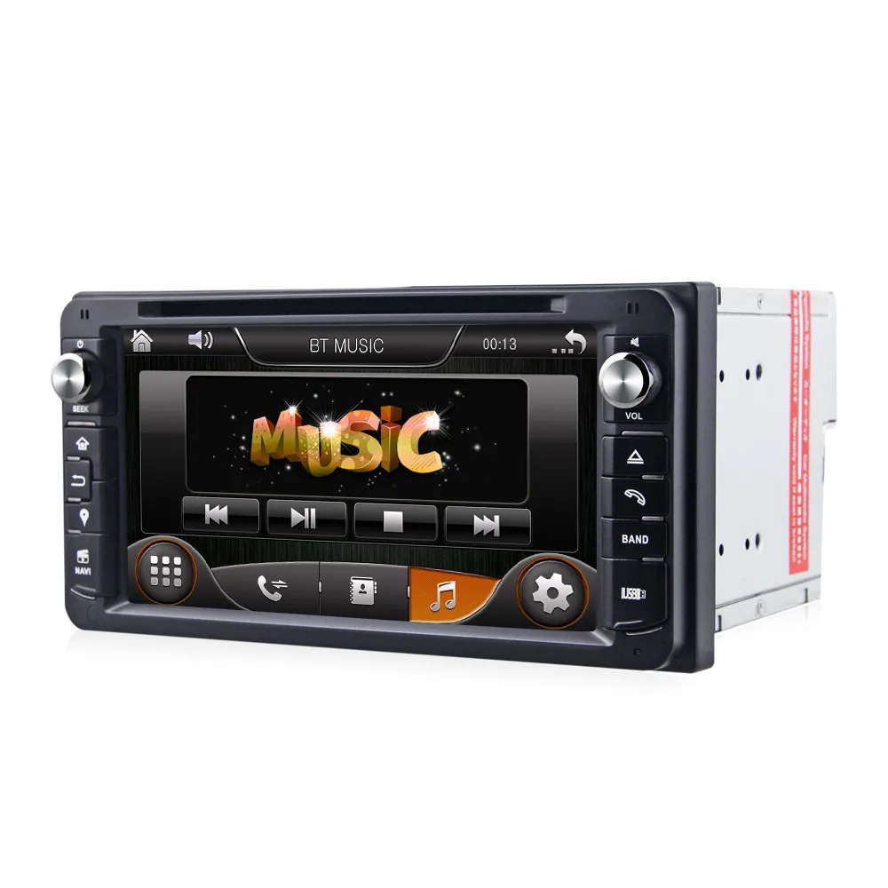Best Eunavi 2 Din car gps dvd for toyota Toyota Hilux VIOS Old Camry Prado RAV4 Prado 2004 2005 2006 2007 2008 car dvd player 3