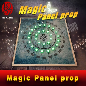 

Room escape prop for adventurer game Magic Panel Prop get a hidden password via lighting up the corresponding indicator lamps