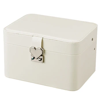 

Casegrace Fashion Design Leather Jewelry Box Jewelry Case Jewelry Package Storage Large Space Jewelry Ring Necklace Bracelet