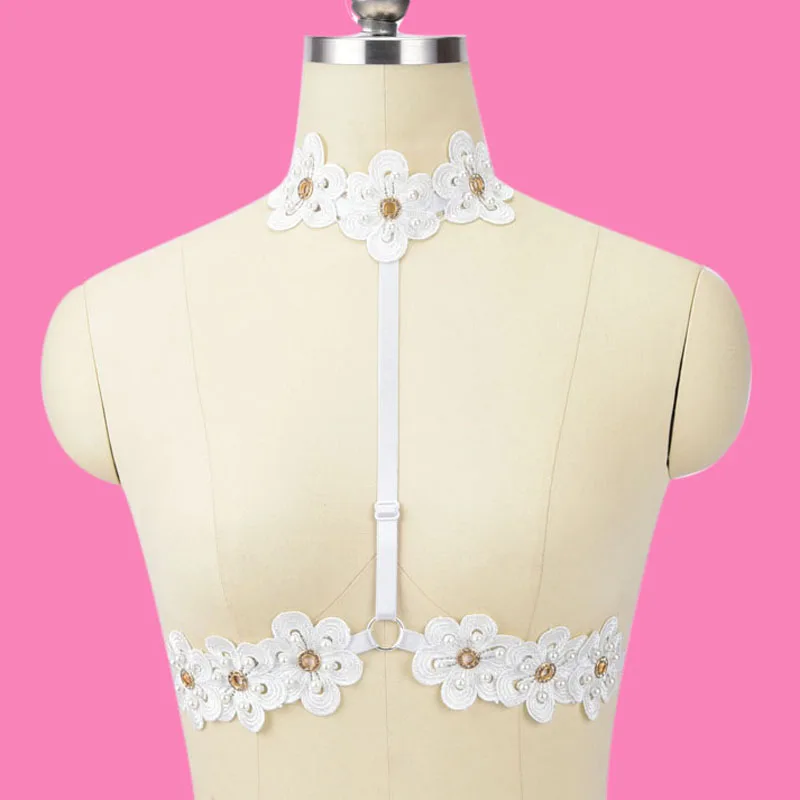 Underwired Lace Body - ShopStyle UK white underwired cage detail lace body in women