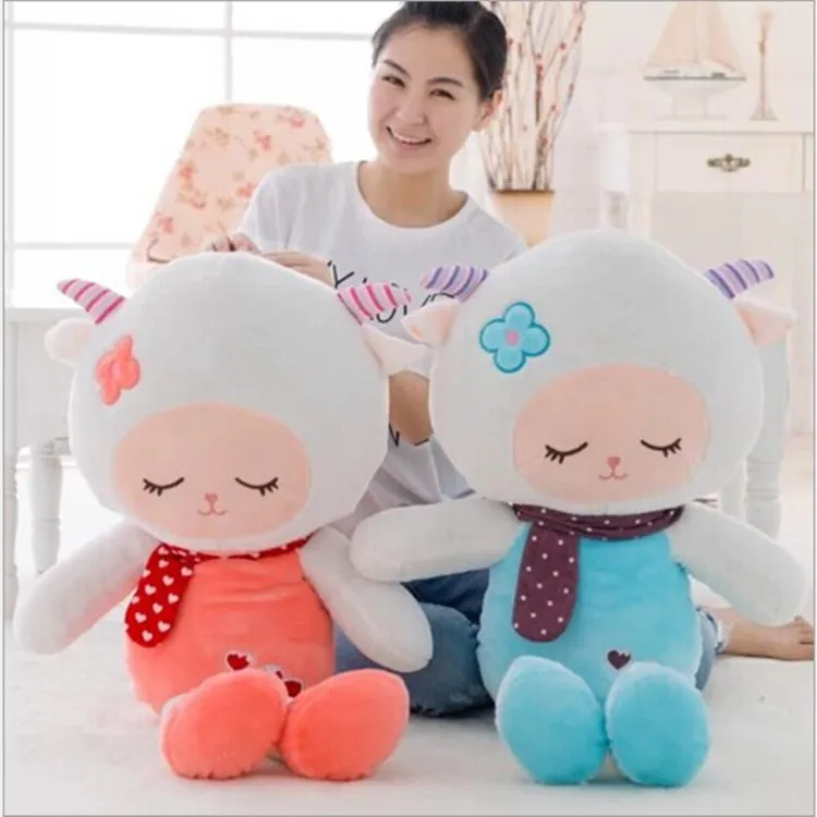 

2018 28-100cm Hot Sale Large Sheep Dolls Goat Lamb Soft Plush Toy Doll Xmas Kid Girl Valentine Gift Good Delivery Pleasant Sheep