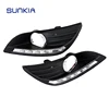 SUNKIA 2 Pcs/ensemble Étanche Feux de jour Led DRL Pour Ford Focus Berline 2009-2013 Antibrouillard Modifier ► Photo 1/6