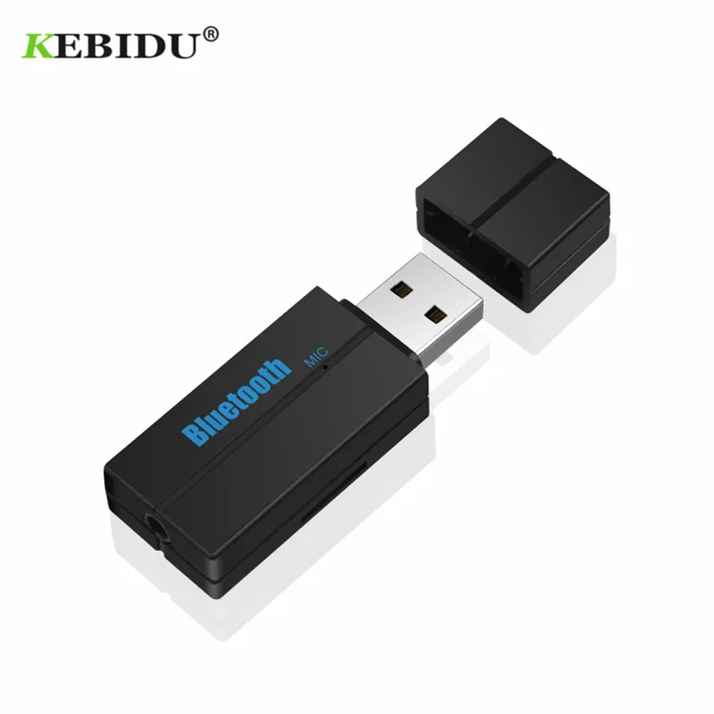 KEBIDU USB Bluetooth беспроводной приемник AUX 3,5 мм Bluetooth адаптер ключ аудио домашний динамик v4.2 рецептор для автомобиля Поддержка TF