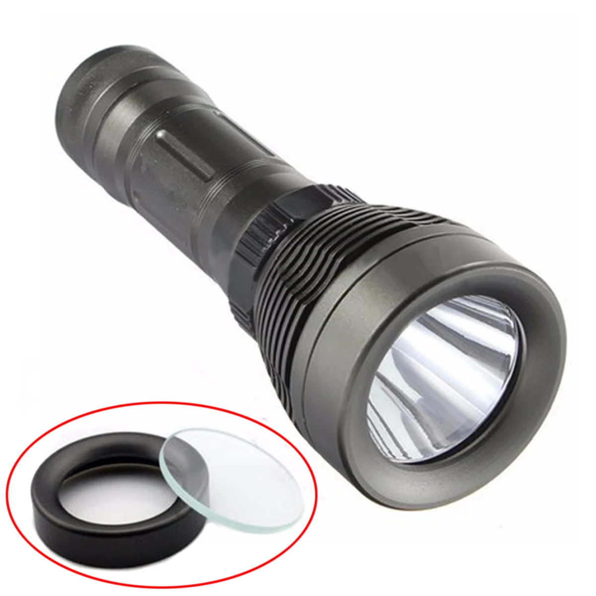 Mayitr Waterproof Underwater T6 LED Diving Flashlight Lamp 4000 Lumens 8 Switch Modes Scuba