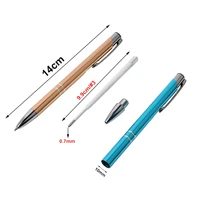 2PCS Ballpoint Pen Style Press Metal Material Ball Pens For School Office G2 Refill Black Blue Ink Writing 0.7mm Luxury Gift Pen 2