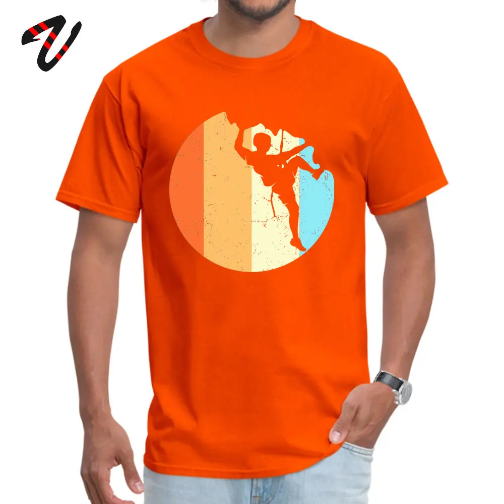 Tees Vintage Rock Climbing Shirt Lovers Day 2018 Popular Summer Short Sleeve Pure Cotton O-Neck Men T Shirts Summer Tee-Shirts Vintage Rock Climbing Shirt13724 orange