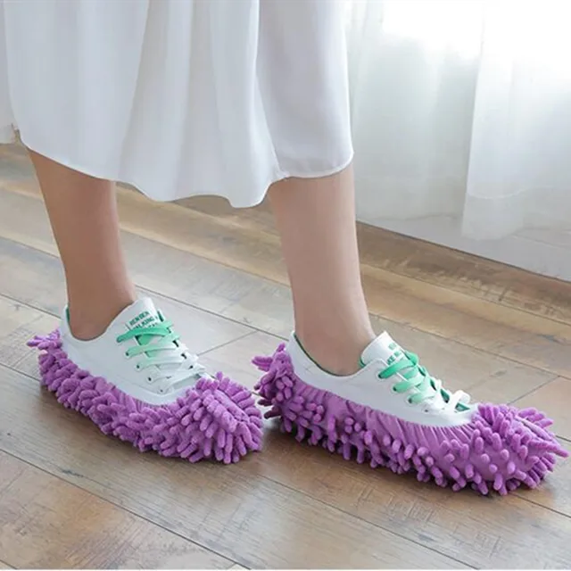 Single Mop Wipe Slippers Shoes Lazy Shoe Mop Caps Set House Bathroom