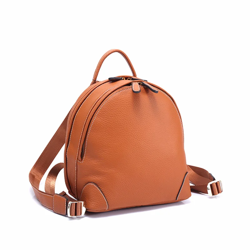 

Fashion 100% Real Soft Genuine Leather Women Backpack Female Popular School Preppy Style Ladies Mini Bag Girls Mochilas Mujer