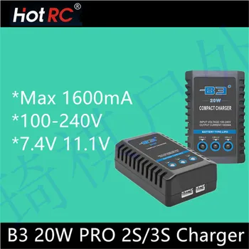 

1 pcs HOTRC B3 20W BLUE PRO 2S 3S Balance Charger 7.4v 11.1v drone battery chargers 1600ma current