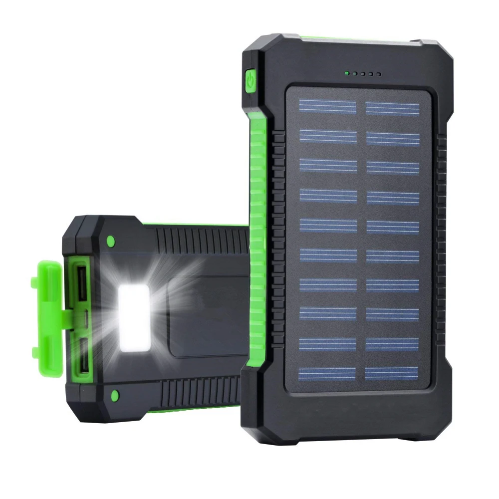 Настоящий Солнечный внешний аккумулятор 30000 мА/ч для Xiaom водонепроницаемый портативный Быстрый зарядный внешний аккумулятор для iPhone Quick Pover Bank 2 USB светодиодный