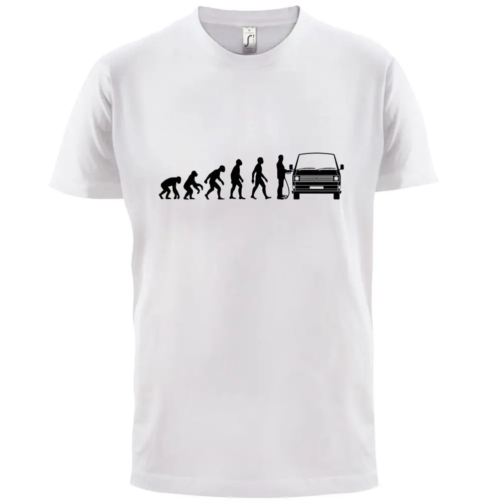 Evolution of Man T3 Campervan-Мужская футболка-Camper van-T25-13 цветов футболка с принтом Мужская