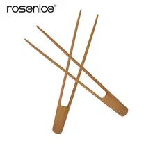 Бамбуковый тостер, кухонные щипцы, длинный удобный захват, тостер, Сервировочные щипцы для приготовления тостов, хлеба, барбекю, гриля, выпечки, жарки