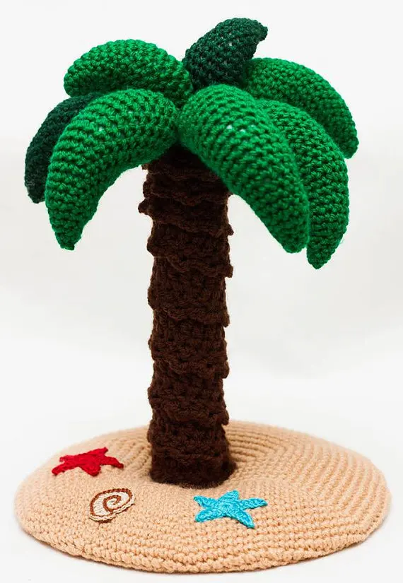 

Palm Tree крючком погремушку. Детская комната украшения игрушки