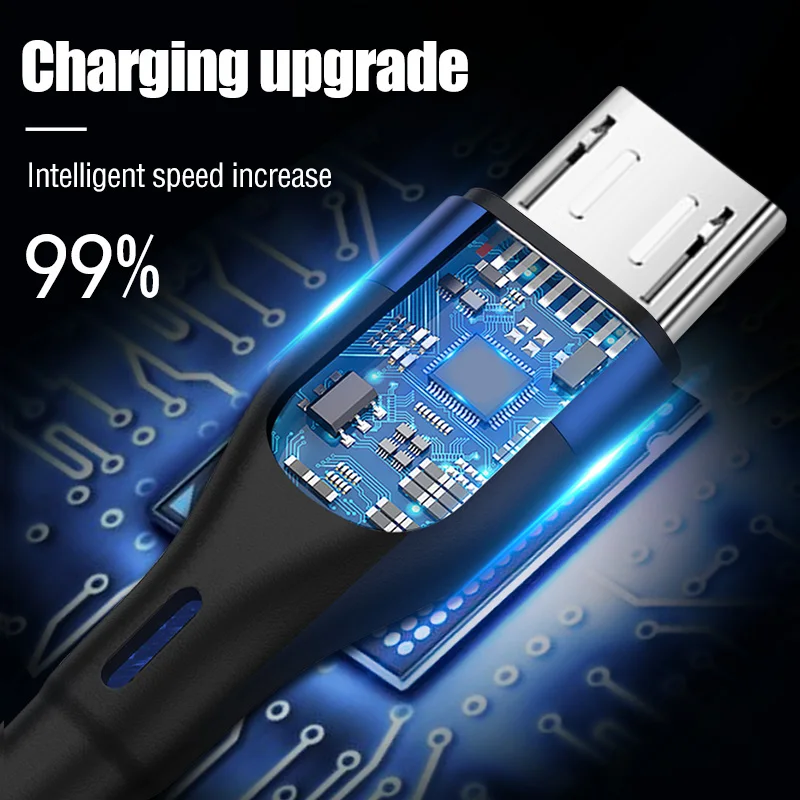 ZNP Micro USB Cable For Xiaomi Redmi Note 5 Pro Cord 3A Fast Charging Microusb Cable For Samsung Honor Android Micro Data Cable