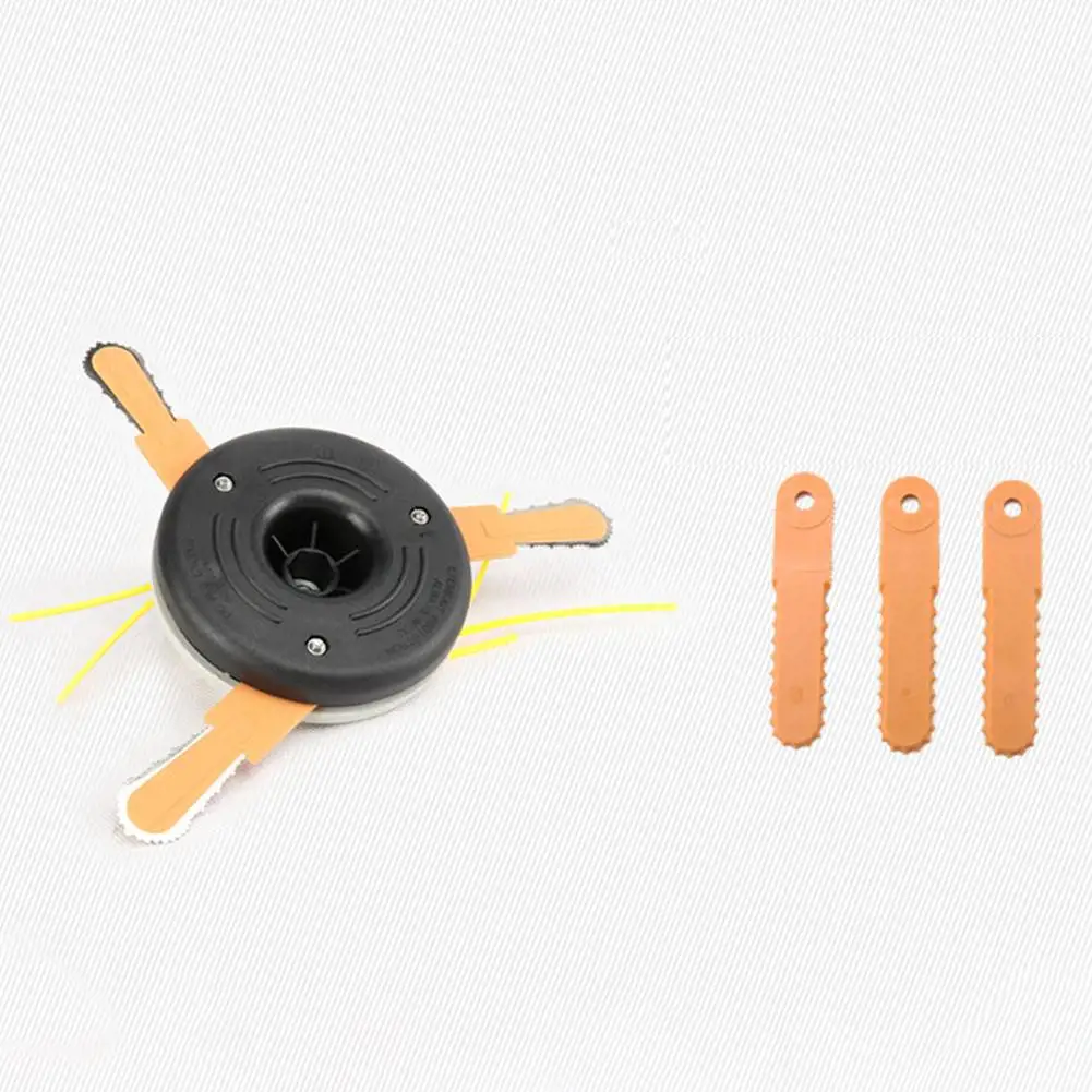 Dual use Power Grass Trimmer Head Plastic Chain Saw with nylon line cutter Easy Cutting for Brush Cutter,Auto bump feed head