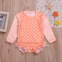 szyadeousummer для малышей для маленьких девочек с оборками в горошек или в полоску купальник с солнцезащитный купальник-бикини с цветочным принтом пляжный комплект F1