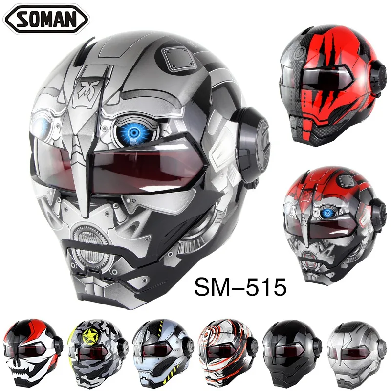 Робот мотоцикл Armet полное лицо Ironman Moto Capacete Casco Мужские шлемы мотоциклетный