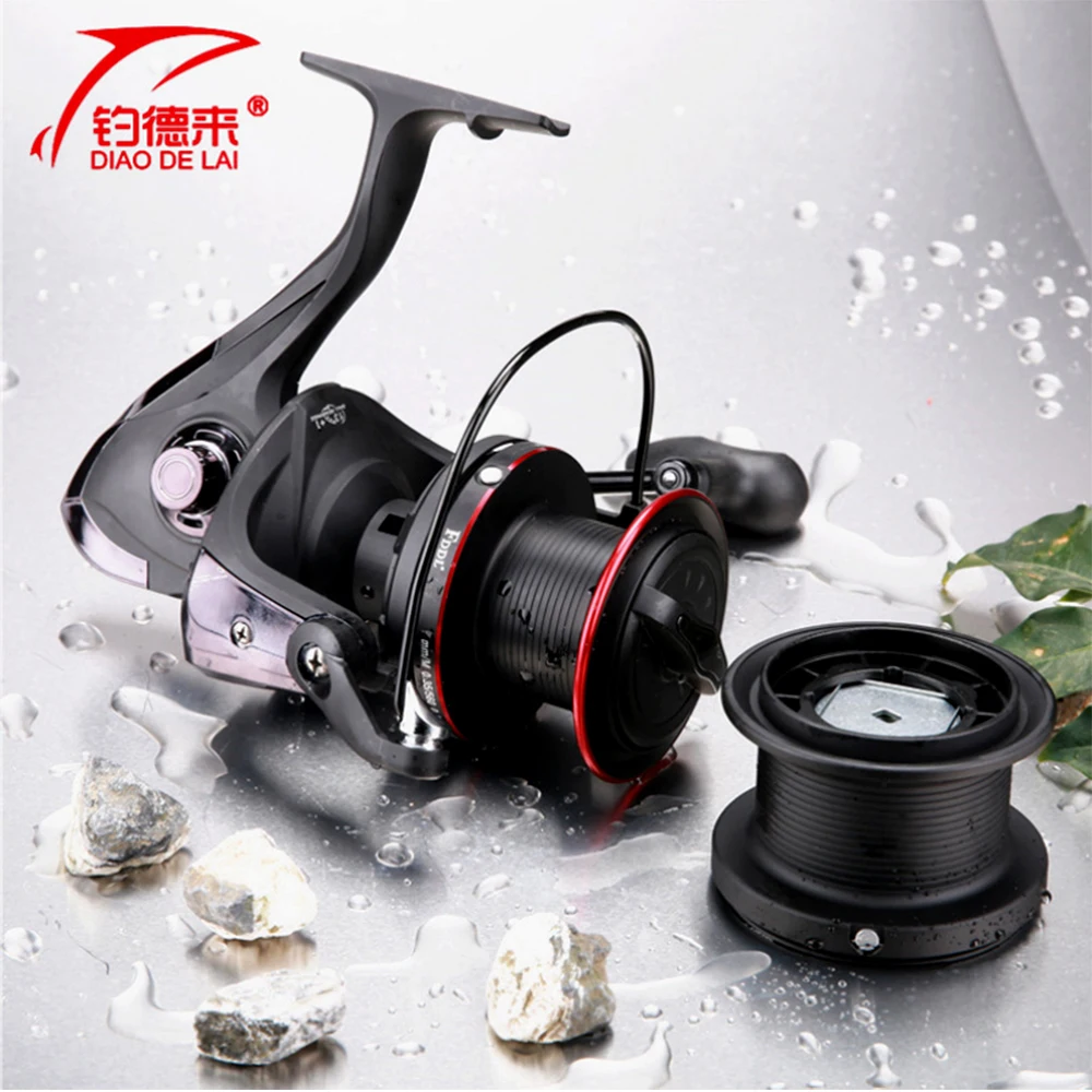 

KCN10000 Distant Fishing Wheel 13+1 BB Gapless Gear Ratio 4.1:1 sea fishing reel Long Shot Reel Fishing Tackle + Spare Spool